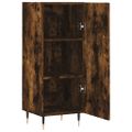vidaXL Komoda dymový dub 34,5x34x90 cm spracované drevo