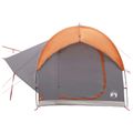 vidaXL Auto Stan Šedá a oranžová 239 x 210 x 210 cm Polyester a oceľ