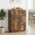 vidaXL Servírovacia skriňa so zásuvkou Dymový dub 66 x 34,5 x 87 cm