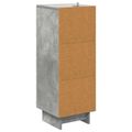 vidaXL Zásuvkový kabinet Betónovo sivá 33 x 34,5 x 90 cm