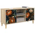 vidaXL TV skrinka LOCHEM 102 x 33 x 50 cm Sonoma Kompozitné drevo