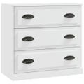 vidaXL Komoda biela 70x35,5x67,5 cm spracované drevo