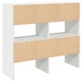vidaXL Stojany na topánky 2 ks stohovateľné biele 89,5x30x40 cm