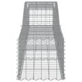 vidaXL Oblúkový gabionový kôš 3 ks 400x50x40/60 cm pozinkované železo