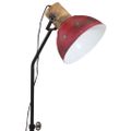 vidaXL Podlahová lampa 25 W šmuhovaná červená 30x30x100-150 cm E27