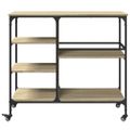 vidaXL Kuchynský vozík dub sonoma 100x45x89,5 cm kompozitné drevo