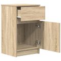 vidaXL Nočné stolíky 2 ks dub sonoma 39x35x65 cm kompozitné drevo