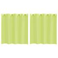 vidaXL Voálové závesy s priechodkami 2 ks Apple Green 140x140 cm