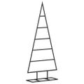 vidaXL Kovový vianočný dekoratívny stromček čierny 90 cm