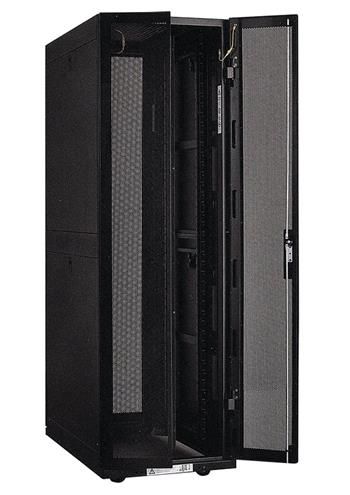 XtendLan 42U/600x1000 stojanový, černý, perforované dvoukřídlé dveře a záda Rozvadec, 19", stojanový, rozebíratelný, výška 42U, 600 x 1000, perforované zadní, perforované dvoukrídlé prední dvere, perforova