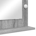 vidaXL Toaletné zrkadlo Sivý Sonoma 70 x 50 x 18 cm Obdĺžnikový