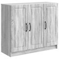 vidaXL Servírovacia skriňa Sivá sonoma 89 x 34,5 x 77 cm
