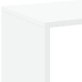 vidaXL Rozdeľovacia knižnica biela 102x29x103,5 cm kompozitné drevo