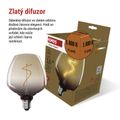 LED žiarovka DECO S123 / E27 / 4 W (16 W) / 150 lm / flame