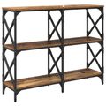 vidaXL Konzolový stôl Staré drevo 100 x 28 x 80,5 cm Kompozitné drevo