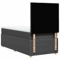 vidaXL Boxspring posteľ s matracom tmavosivá 90x190 cm látka