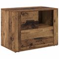 vidaXL Nočný stolík Staré drevo 35 x 60 x 50 cm Kompozitné drevo