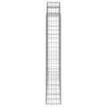 vidaXL Oblúkové gabiónové koše 6ks 200x50x180/200cm pozinkované železo