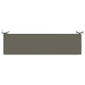 vidaXL Vankúš na lavičku SOEST 100% polyester Sivá 150 x 40 x 5 cm