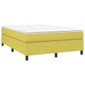 vidaXL Posteľný rám s boxspringom zelená 140x190 cm látka