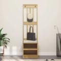 vidaXL Halový strom SANDNES 45x40x159,5 cm masívna borovica