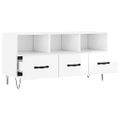 vidaXL TV skrinka lesklá biela 102x36x50 cm spracované drevo