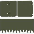 vidaXL Obrubník trávnika 30 ks 103 x 20 cm Oceľ Olivovo zelená
