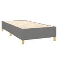 vidaXL Boxspring posteľ s matracom tmavosivá 90x190 cm látka