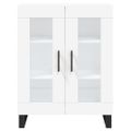 vidaXL Vysoká skrinka biela 69,5x34x180 cm spracované drevo