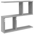 vidaXL Stenná polica Sivý Sonoma 60 x 12 x 50,5 cm Kompozitné drevo