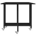 vidaXL Skladací jedálenský stôl s kolieskami 130 x 80 x 76,5 cm