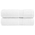 vidaXL Prémiové osušky SOLUND 2 ks biele 100x150 cm 600 g/m2