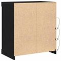 vidaXL LED komoda Čierny dub 60,5 x 37 x 67 cm Kompozitné drevo