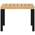 vidaXL Záhradný konferenčný stolík čierny 55x55x39,5cm práškovaná oceľ