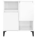 vidaXL Komoda vysoký lesk biela 60x35x70 cm spracované drevo