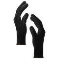 vidaXL Pracovné rukavice 12 ks Čierna 8 / m Polyester