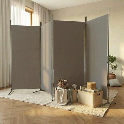 vidaXL 4-panelový paraván antracitový 346x180 cm látkový