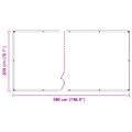 vidaXL Priehľadná plachta s okami 2x5 m Polyetylén