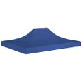 vidaXL Strecha na párty stan 4,5x3 m, modrá 270 g/m²