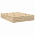 vidaXL Rám postele s úložným prostorem Sonoma dub 140 x 190 cm