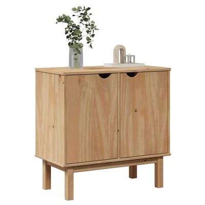 vidaXL Predsiňová skriňa OTTA 75x40x75 cm borovicový masív