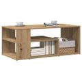vidaXL Konferenčný stolík Artisan Dub 100x50x40 cm Konštrukčné drevo