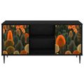 vidaXL TV skrinka ZAANDAM 102 x 33 x 51 cm Čierny dub Kompozitné drevo