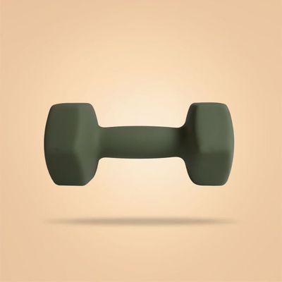 Neoprénová jednoručka Hex - BeastPink, zelená, 6 kg, Neoprén