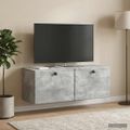 vidaXL Nástenná TV skrinka 78,5 x 31 x 30 cm Betónovo sivá