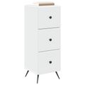 vidaXL Zásuvkový kabinet Biela 33 x 34,5 x 90 cm Kompozitné drevo
