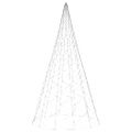 vidaXL Vianočný stromček na stožiari teplé biele svetlo 1400 LED 500cm