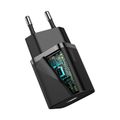 Baseus Super Si Quick Charger 1C 20W s káblom USB-C pre Lightning 1m (čierny)