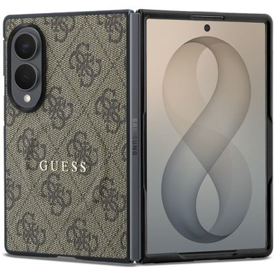 Puzdro Guess HC Magnetic 4G PU CLASSIC pre Samsung Galaxy Z Fold 8 hnedé