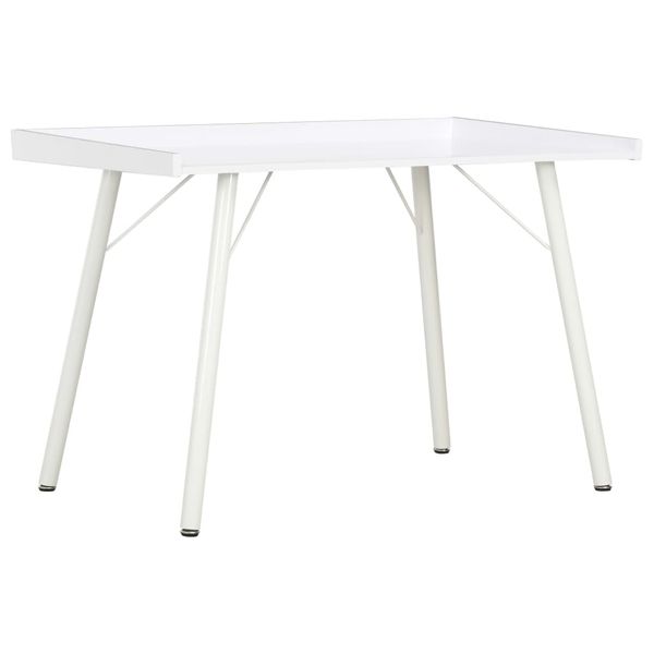 vidaXL Stôl biely 90x50x79 cm